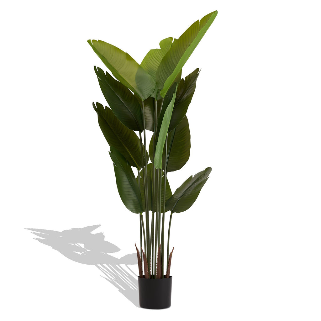 Artificial Bird of Paradise Plant 160cm Tall Faux Tropical Palm Tree