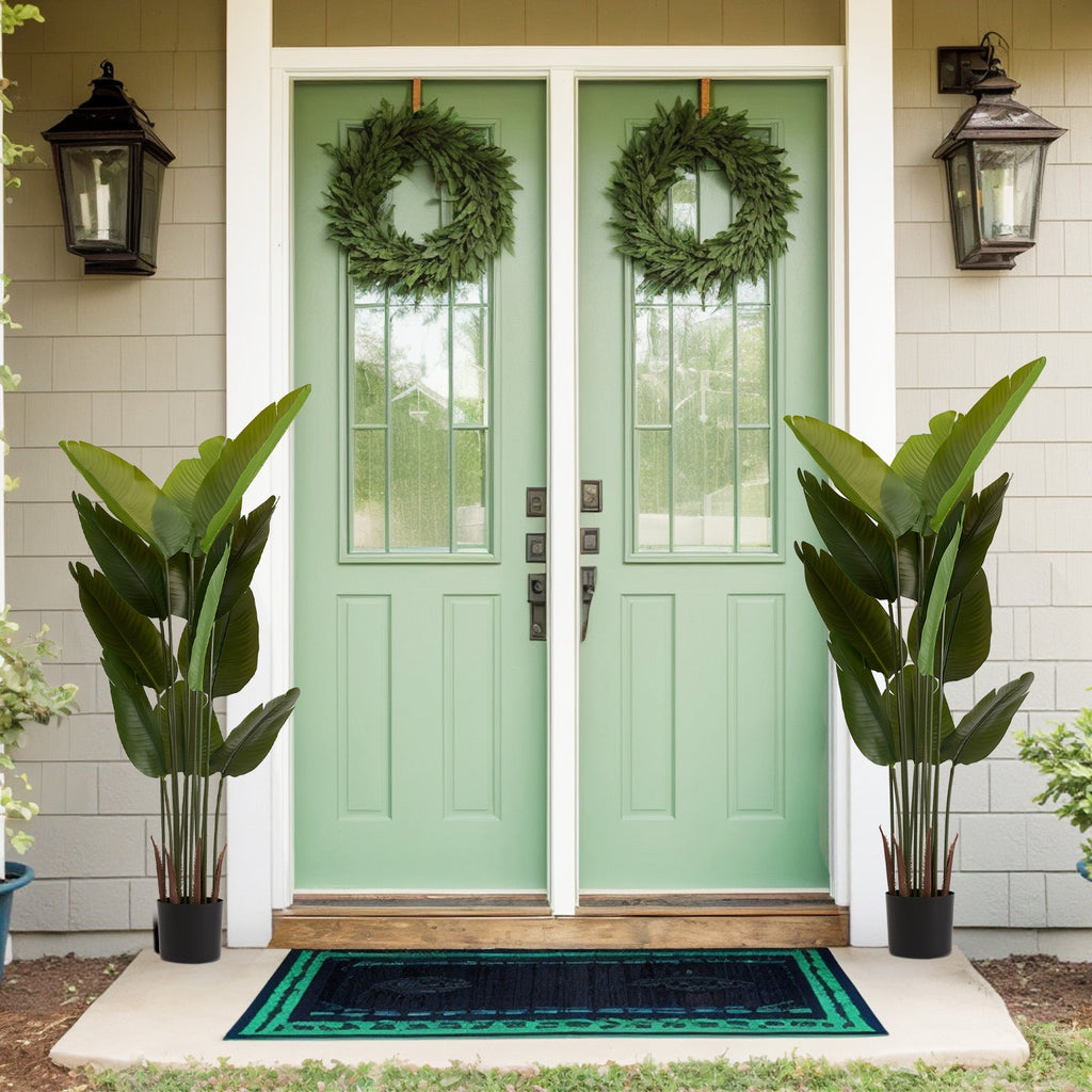 Artificial Bird of Paradise Plant 160cm Tall Faux Tropical Palm Tree