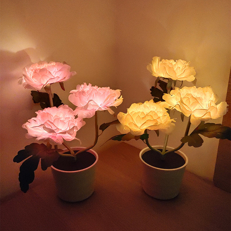 Artificial Floral Planter Light