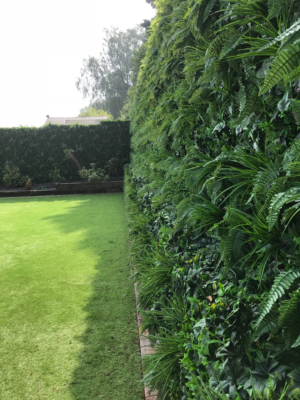 Artificial Instant Green Wall Hedge Panel Mixed Plants 100cm X 100cm